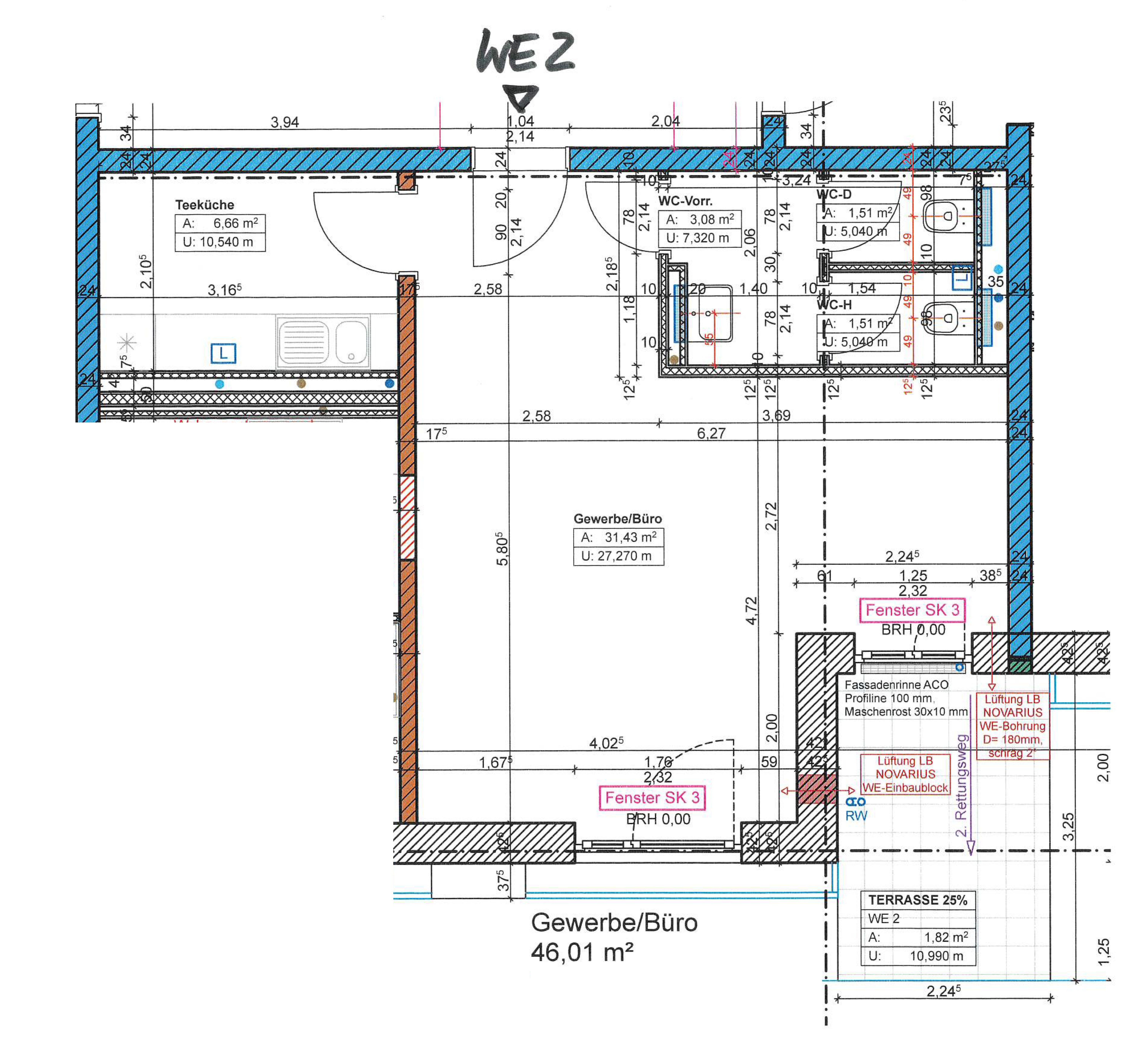 Bürofläche zur Miete provisionsfrei 11 € 1 Zimmer 46 m²<br/>Bürofläche Külzauer Weg 5g Möser Lostau 39291