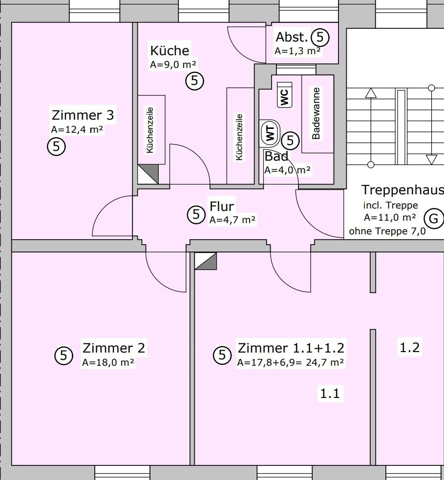 Wohnung zur Miete 863 € 3,5 Zimmer 75 m²<br/>Wohnfläche 2.<br/>Geschoss 01.01.2025<br/>Verfügbarkeit Peyer Str. 24 Eberhardshof Nürnberg 90429