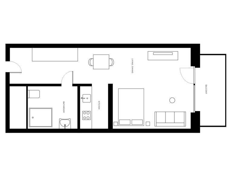 Studio zur Miete - Erstbezug 964 € 1 Zimmer 32,2 m² 7. Geschoss Dresdner Straße Wien 1200