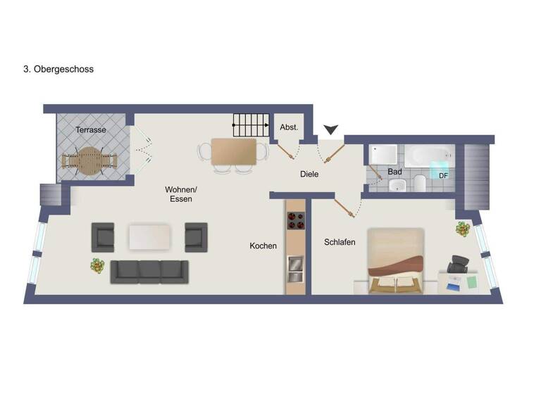 Wohnung zum Kauf 229.000 € 2 Zimmer 63,9 m² 3. Geschoss Pfungstadt 64319