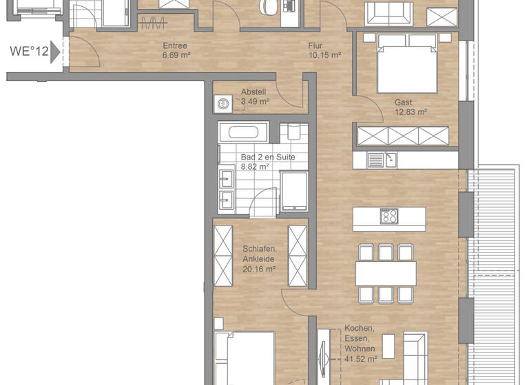 Wohnung zum Kauf 729.000 € 5 Zimmer 157 m²<br/>Wohnfläche 2.<br/>Geschoss Paul-Flechsig Straße 11 Meusdorf Leipzig 04289