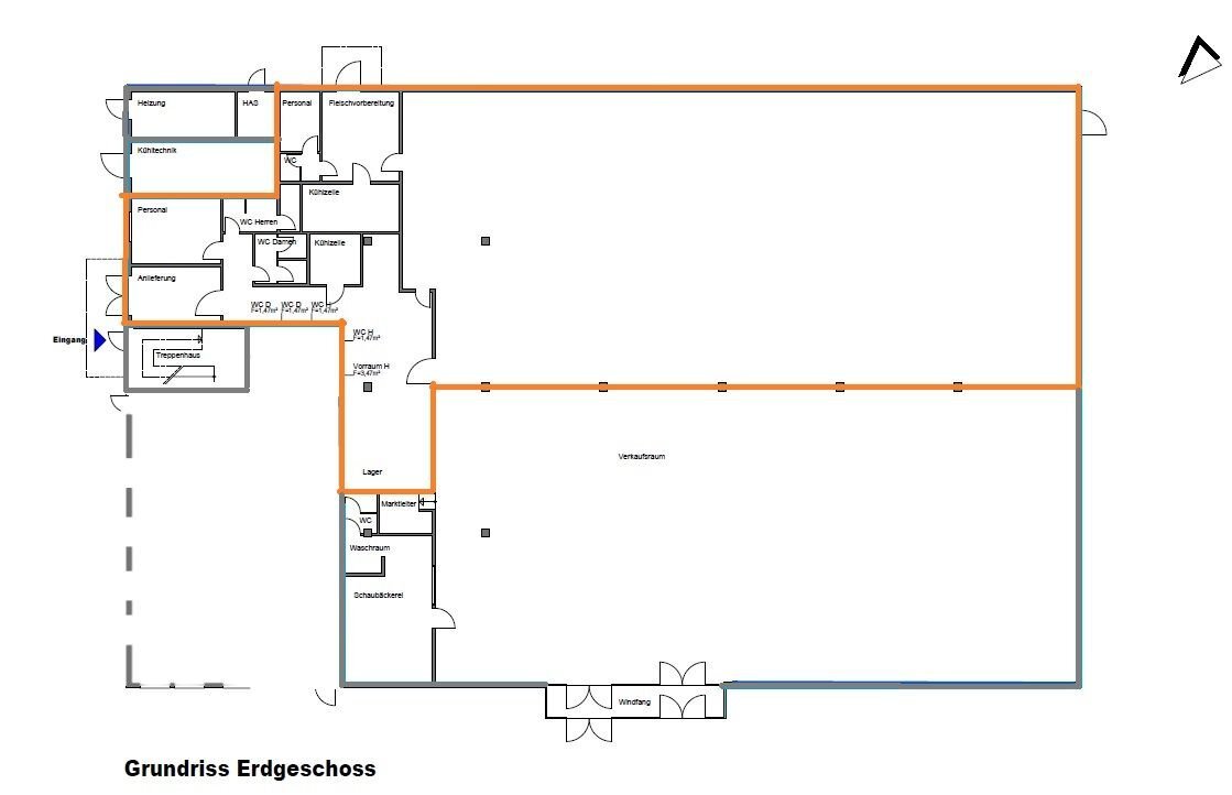 Lagerhalle zur Miete provisionsfrei 610 m²<br/>Lagerfläche Lange Straße 7 Rodenkirchen Stadland 26935