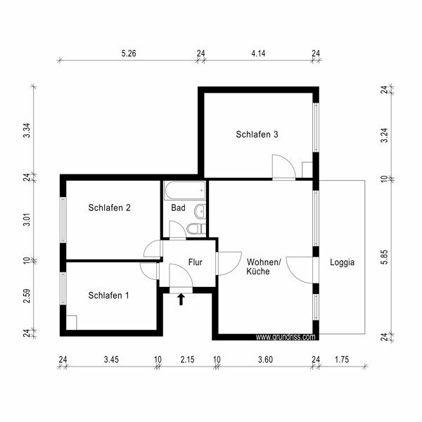 Wohnung zur Miete 613 € 4 Zimmer 73,2 m²<br/>Wohnfläche 4.<br/>Geschoss 19.01.2025<br/>Verfügbarkeit Richard-Zimmermann-Str. 7 Lobeda - Ost Jena 07747