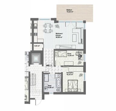 Wohnung zur Miete 970 € 3 Zimmer 97 m² Ilmenau Ilmenau 98693