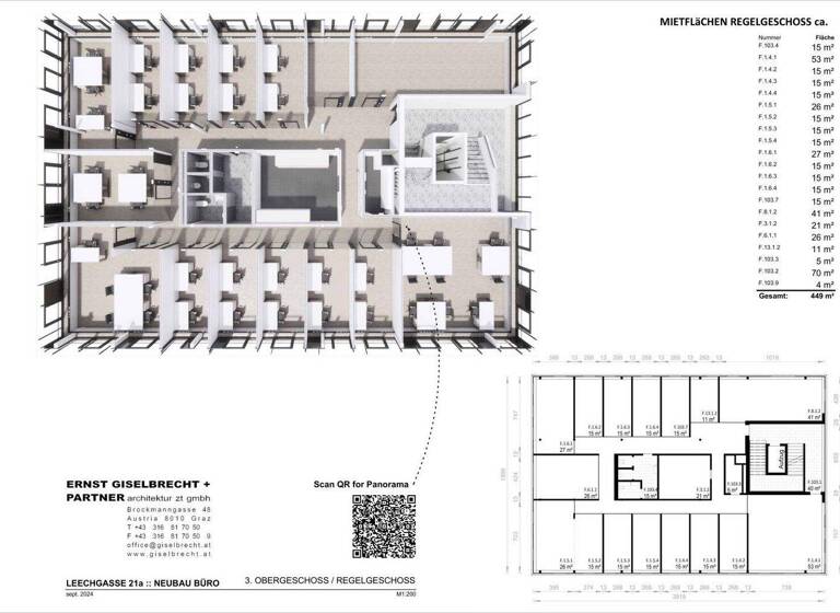 Büro zur Miete 7.184 € Leechgasse Geidorf Graz 8010
