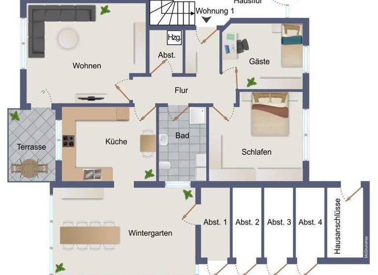 Wohnung zum Kauf 275.000 € 4 Zimmer 95 m² Friedeburg 26446