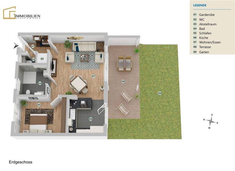 Wohnung zum Kauf - Erstbezug provisionsfrei 419.500 € 2 Zimmer 80,7 m² Hirschaid 96114
