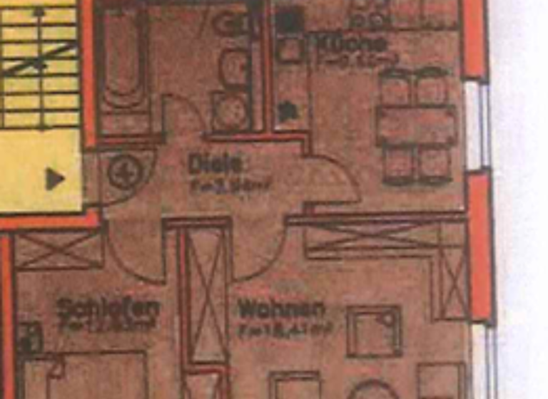 Wohnung zur Miete 380 € 2 Zimmer 53,2 m² 1. Geschoss Comeniusweg 23 Oberhohndorf Zwickau 08056