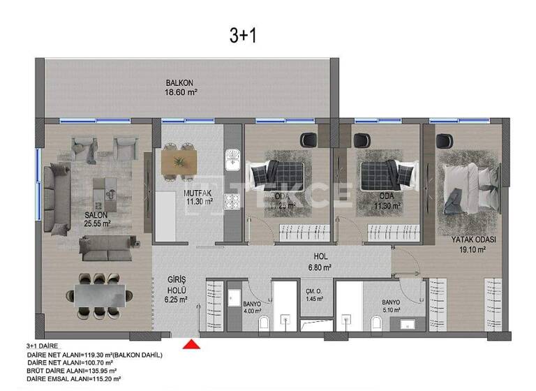 Studio zum Kauf 235.000 € 4 Zimmer 136 m² EG Ankara 06820
