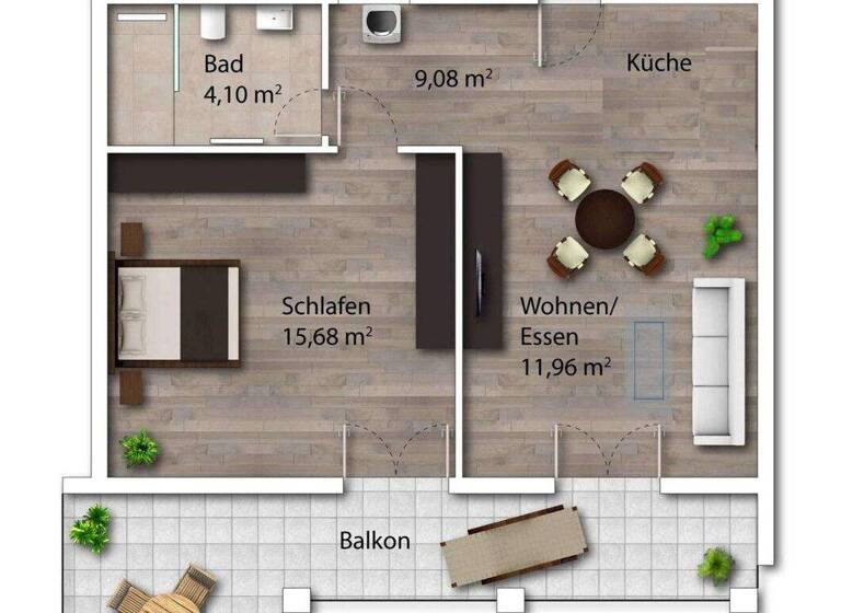 Wohnung zum Kauf 199.000 € 2 Zimmer 45 m² 1. Geschoss Eggstätt 83125