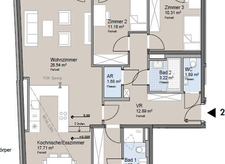Wohnung zum Kauf - Erstbezug provisionsfrei 1.019.000 € 4 Zimmer 104,7 m² EG frei ab 30.04.2026 Wien,Hietzing 1130