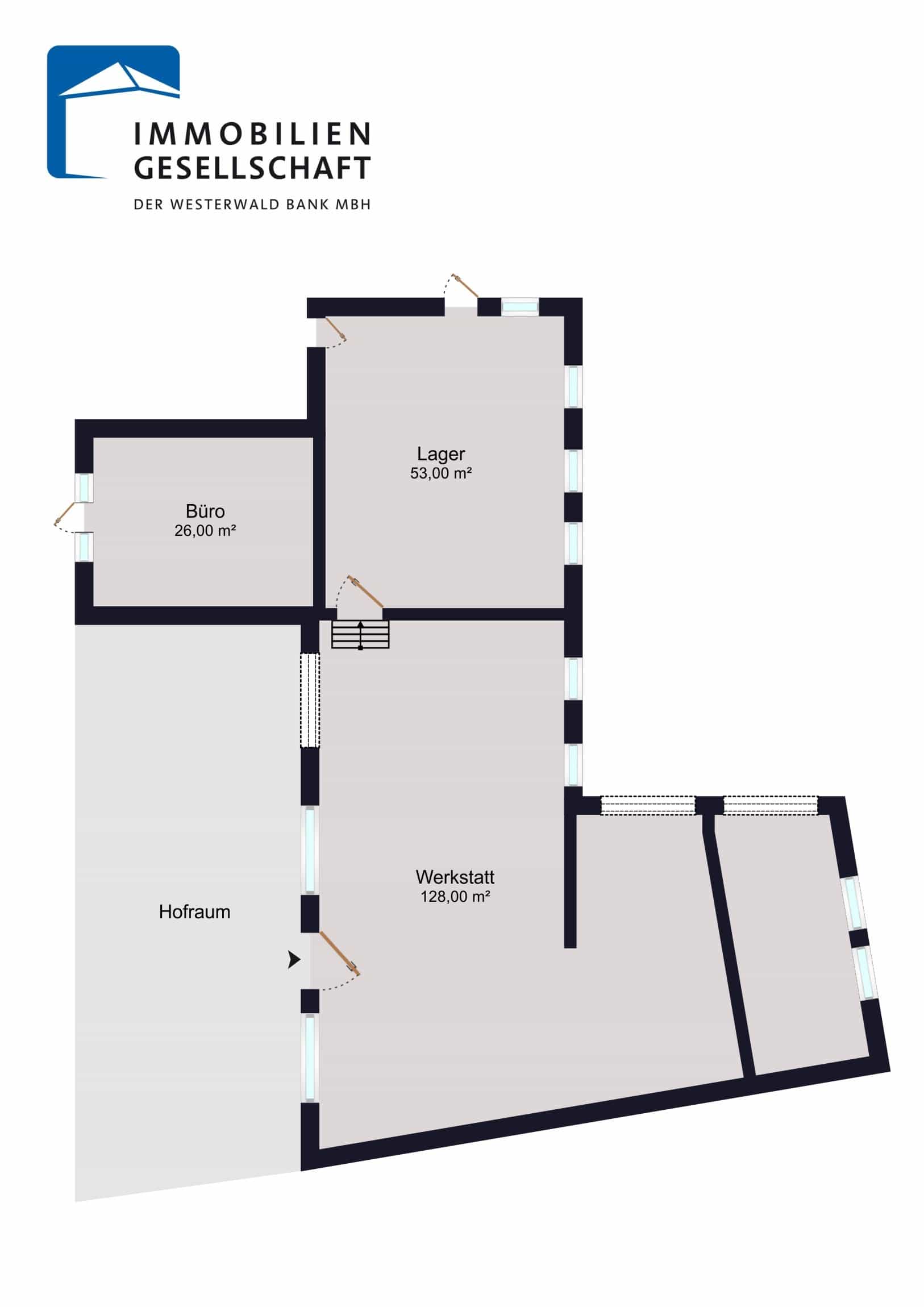 Werkstatt zur Miete 3,77 € 212 m²<br/>Lagerfläche Höchstenbach 57629