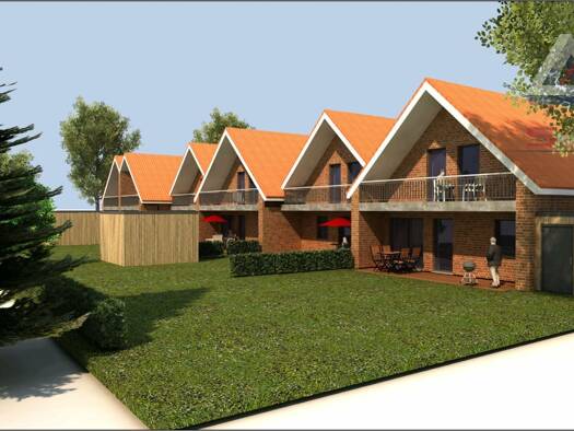 Reihenmittelhaus zum Kauf - Erstbezug 425.000 € 4,5 Zimmer 137 m² 1.600 m² Grundstück Wiesmoor 26639