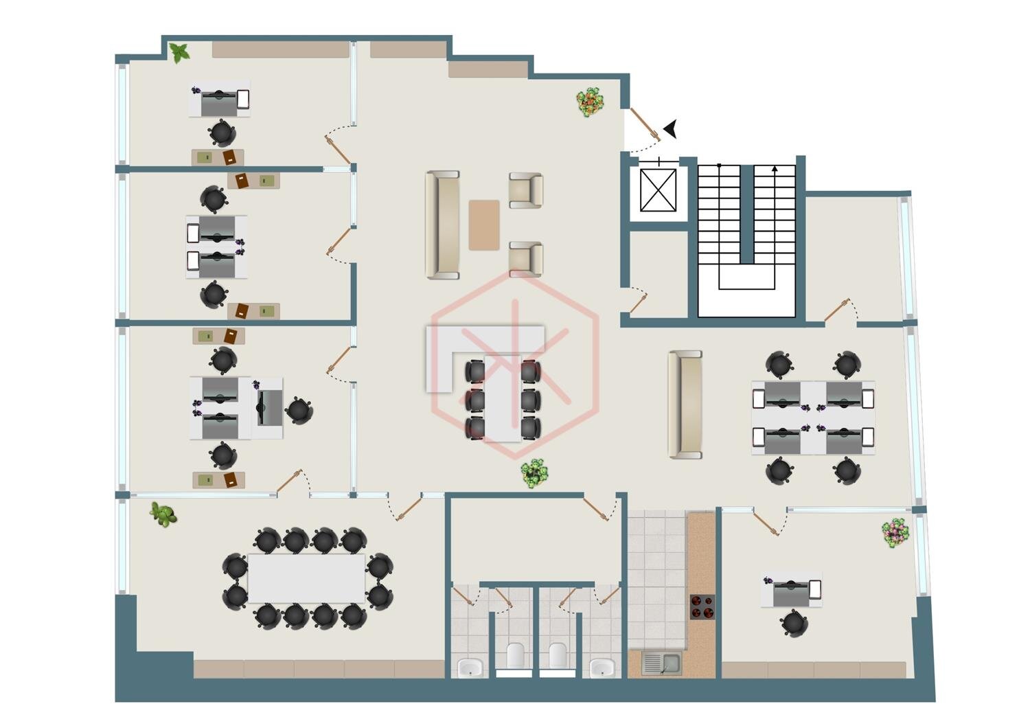 Bürofläche zur Miete provisionsfrei 22 € 248 m²<br/>Bürofläche St.Pauli Hamburg 20359