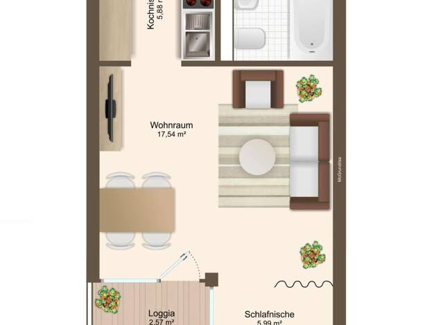 Studio zum Kauf 99.000 € 1 Zimmer 35,9 m² 10. Geschoss Emmendingen Emmendingen 79312