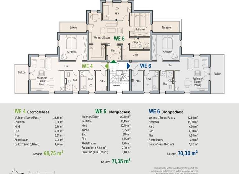 Wohnung zum Kauf - Erstbezug als Kapitalanlage geeignet 299.000 € 3 Zimmer 71,4 m² Alexander-Behm-Str. 15 Wismar-West Wismar 23966
