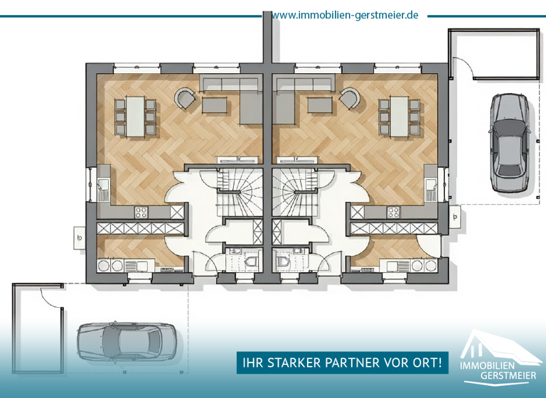Doppelhaushälfte zum Kauf provisionsfrei 368.500 € 4 Zimmer 108,5 m² 300 m² Grundstück frei ab 01.03.2027 Ostgroßefehn Großefehn 26629