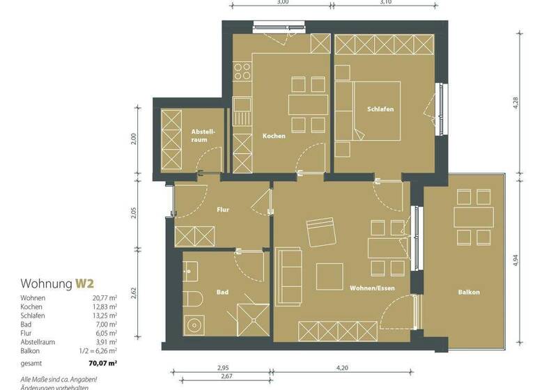 Wohnung zur Miete 981 € 2 Zimmer 70,1 m² EG frei ab 01.06.2027 Weidenstraße 7 Lusan Gera 07549
