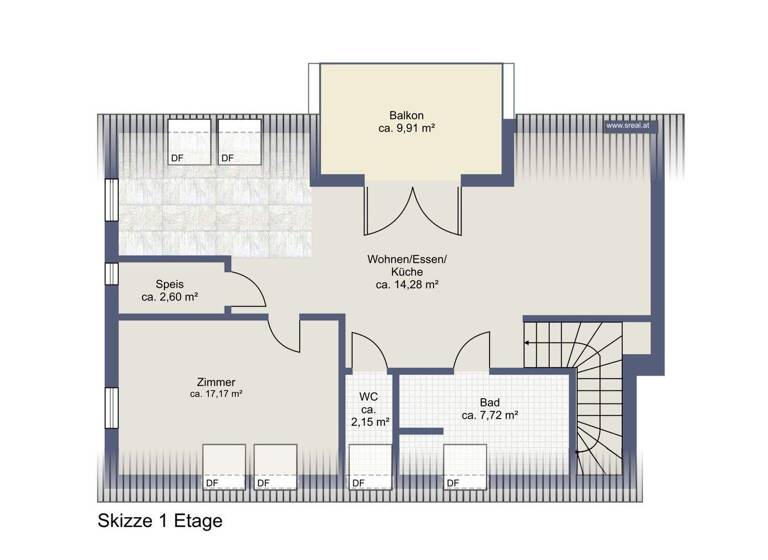 Wohnung zum Kauf 219.000 € 2 Zimmer 1. Geschoss Ligist Markt 8563