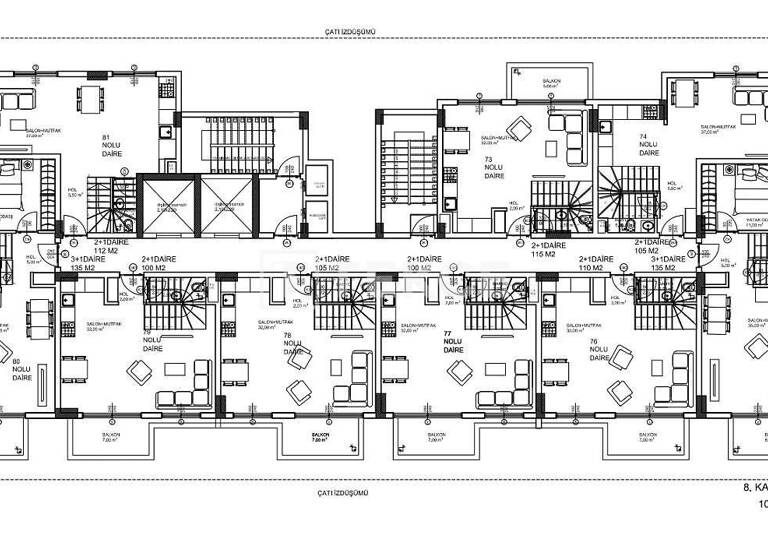 Penthouse zum Kauf 275.000 € 3 Zimmer 120 m² EG Antalya 07460