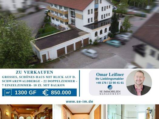 Mehrfamilienhaus zum Kauf 850.000 € 29 Zimmer 1.000 m² 968 m² Grundstück Enzklösterle 75337