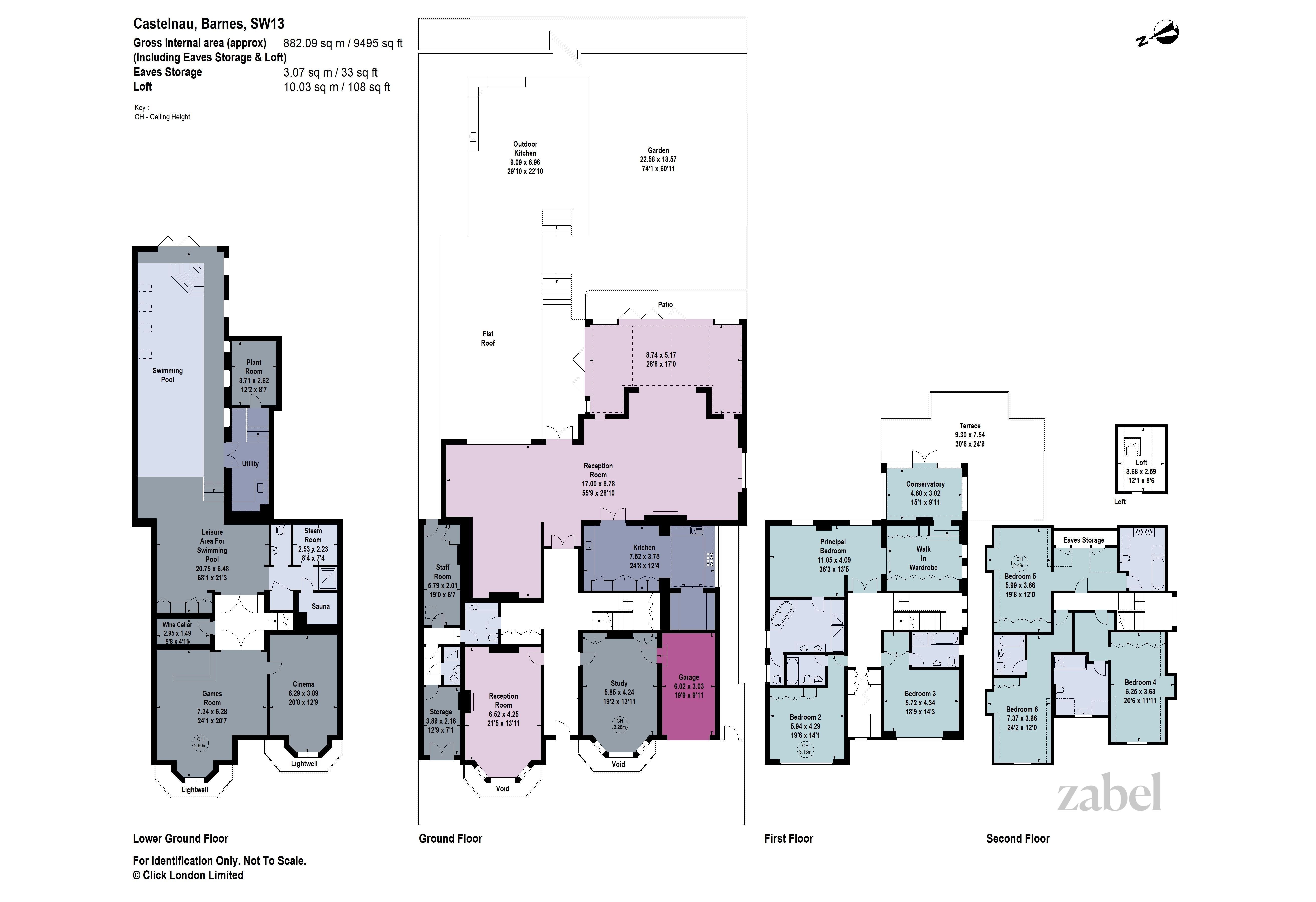 Haus zum Kauf provisionsfrei 13.136.200 € 8 Zimmer 882,1 m²<br/>Wohnfläche London SW13 9RU