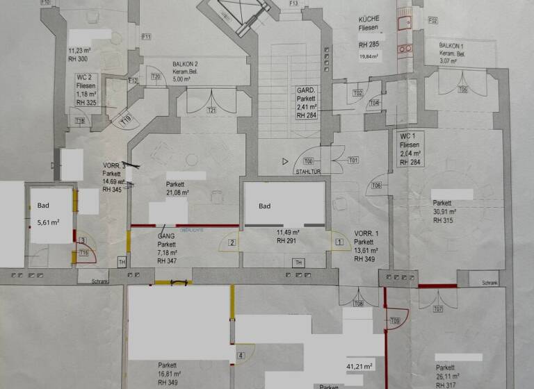 Wohnung zur Miete - Erstbezug 3.967 € 6 Zimmer 234 m² Wien 1180