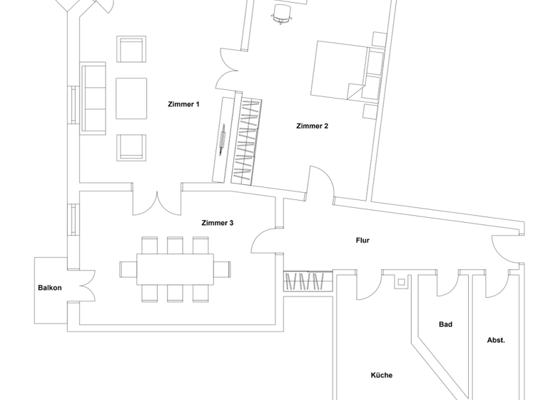 Wohnung zum Kauf 790.000 € 3 Zimmer 120 m² 1. Geschoss Neukölln Berlin 12047