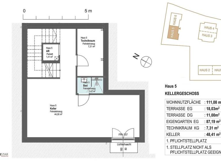 Doppelhaushälfte zum Kauf - Erstbezug 899.000 € 5 Zimmer 111,1 m² frei ab sofort Klosterneuburg 3400