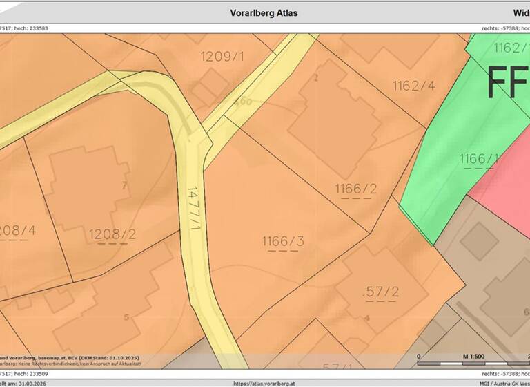 Grundstück zum Kauf 757 m² Grundstück Lehenweg Feldkirch 6800