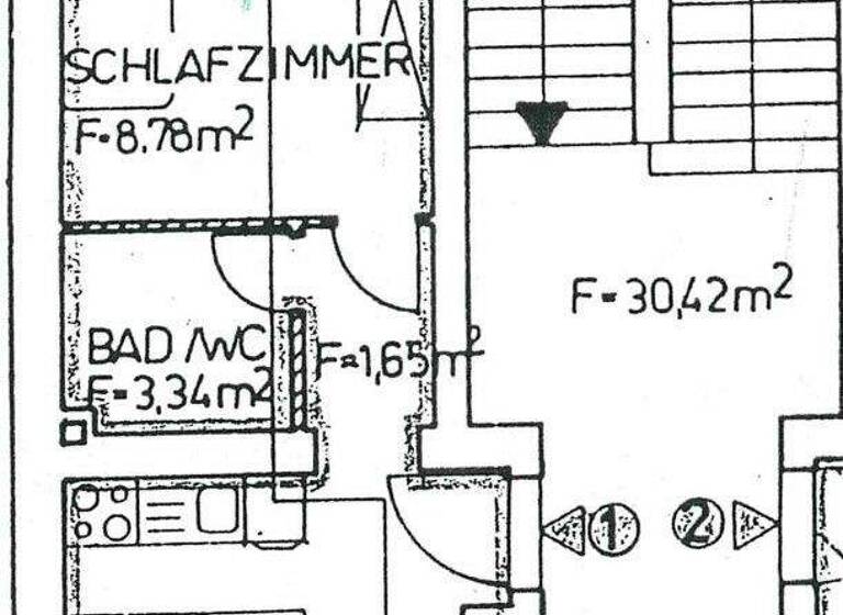 Wohnung zur Miete 200 € 2 Zimmer 32 m² Knielohstr. 44 Ostvorstadt Plauen 08527