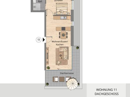 Penthouse zum Kauf - Neubau provisionsfrei 309.900 € 2 Zimmer 64,2 m² 3. Geschoss Rothenburger Str. 23 Creglingen 97993