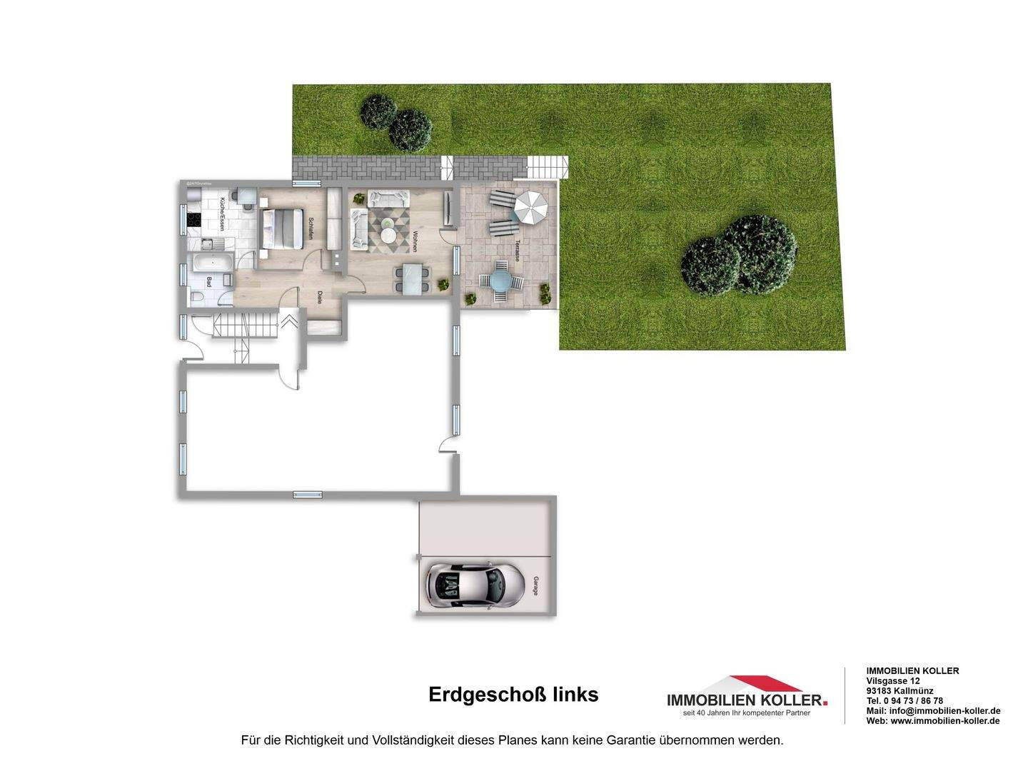 Immobilie in Kallmünz - renov.-bed. 2-Zi/Kü/Bad-ETW im EG mit überdachter Terrasse  - Bild 2