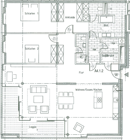 Studio zur Miete 2.195 € 3,5 Zimmer 169,3 m²<br/>Wohnfläche 1.<br/>Geschoss Harburg Hamburg 21079