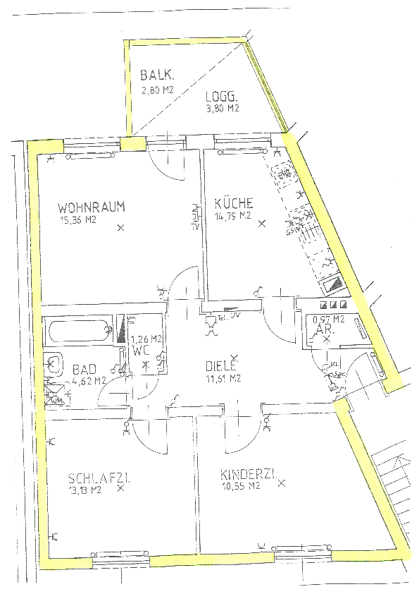 Wohnung zur Miete 779 € 3 Zimmer 76,1 m²<br/>Wohnfläche 1.<br/>Geschoss 01.01.2025<br/>Verfügbarkeit Kaspar-Schwarz-Straße 49,51,53 Freistadt 4240