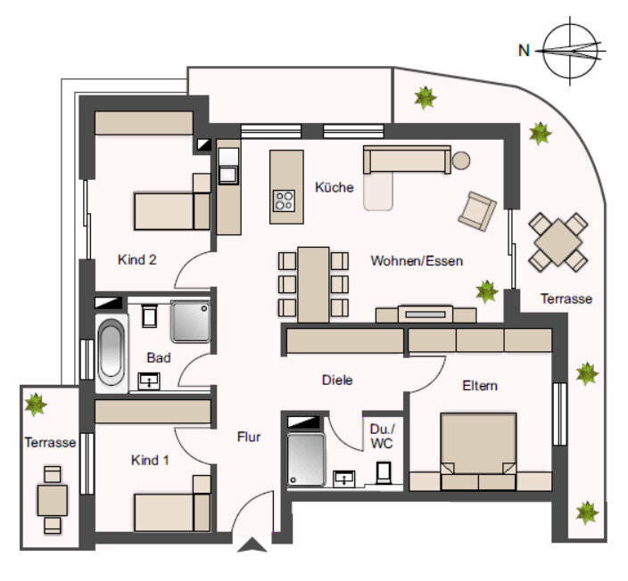 Wohnung zum Kauf 558.825 € 4 Zimmer 107,3 m²<br/>Wohnfläche Auenstein Auenstein-Ilsfeld 74360