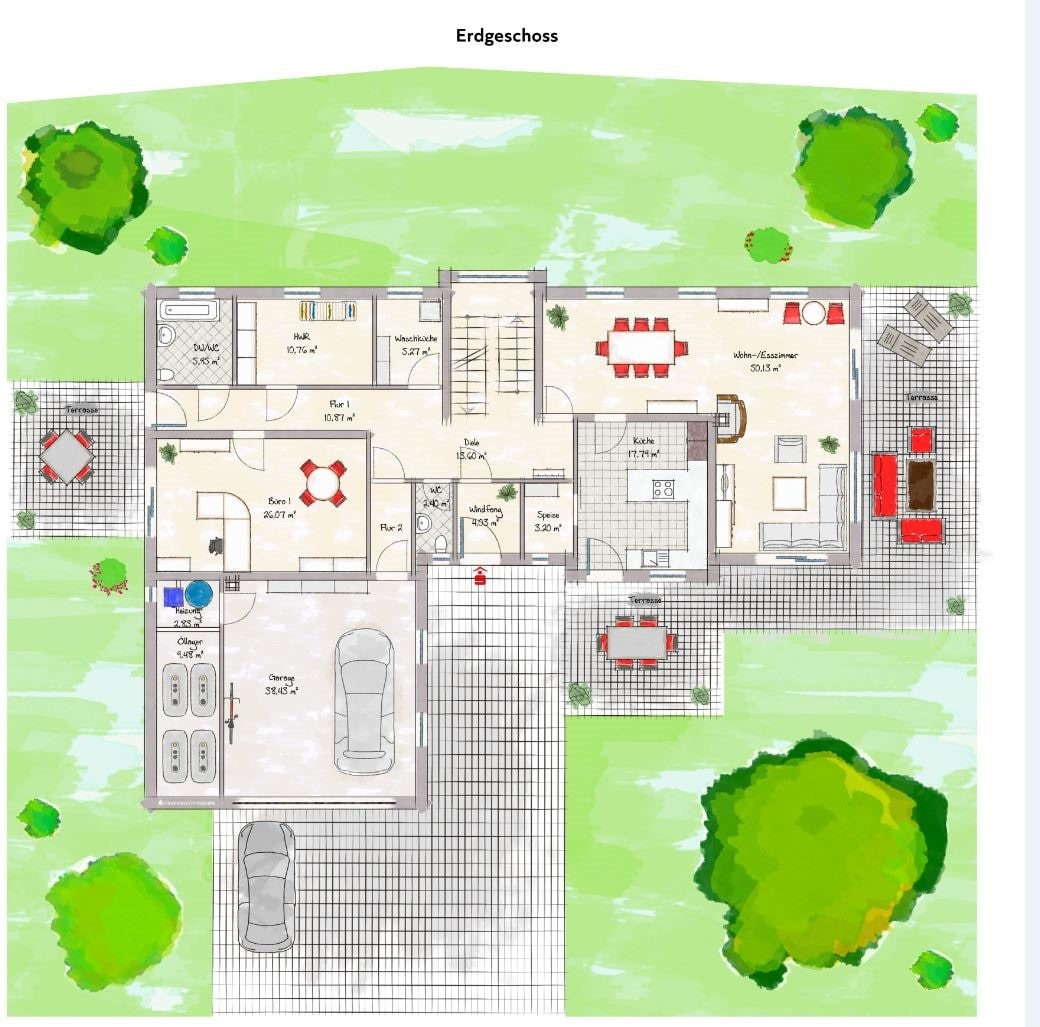 Einfamilienhaus zum Kauf 900.000 € 7 Zimmer 340 m²<br/>Wohnfläche 16.500 m²<br/>Grundstück Birkach Burgpreppach 97496