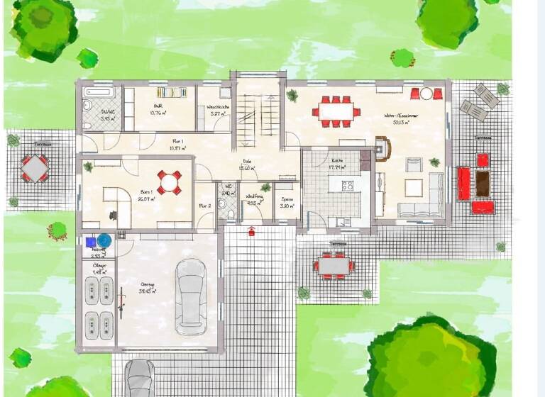 Einfamilienhaus zum Kauf 750.000 € 7 Zimmer 340 m²<br/>Wohnfläche 16.500 m²<br/>Grundstück Birkach Burgpreppach 97496