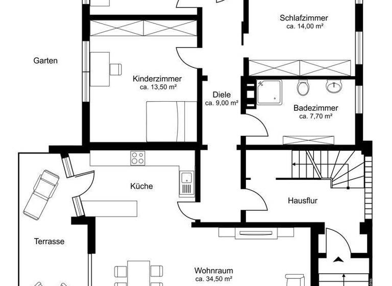 Wohnung zum Kauf 292.000 € 3,5 Zimmer 90,6 m² Tangstedt 22889
