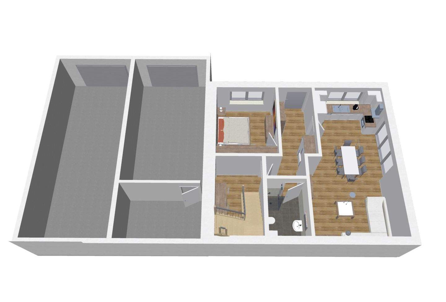 Immobilie in Veitshöchheim - Fertig projektiertes 200 m² Haus mit Einliegerwohnung inkl. 700 m² Grundstück & Doppelgarage - Bild 3