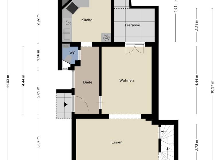 Doppelhaushälfte zum Kauf 229.000 € 3 Zimmer 86,1 m² 102 m² Grundstück Köttingen Erftstadt 50374