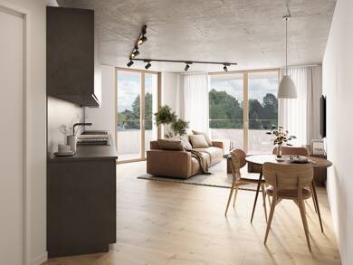 Wohnung zum Kauf - Neubau provisionsfrei 580.000 € 3 Zimmer 74 m² 4. Geschoss Herderstraße 4, 6, 8 West Rosenheim 83024