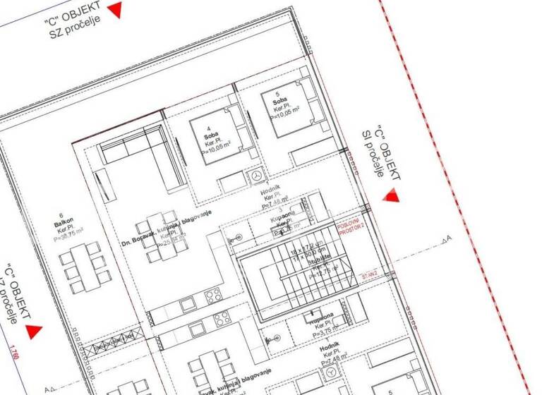 Wohnung zum Kauf 245.000 € 3 Zimmer 76 m² 1. Geschoss Novalja