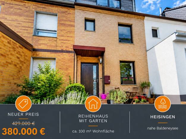 Reihenmittelhaus zum Kauf 380.000 € 3,5 Zimmer 100 m² 155 m² Grundstück Heisingen Essen 45259