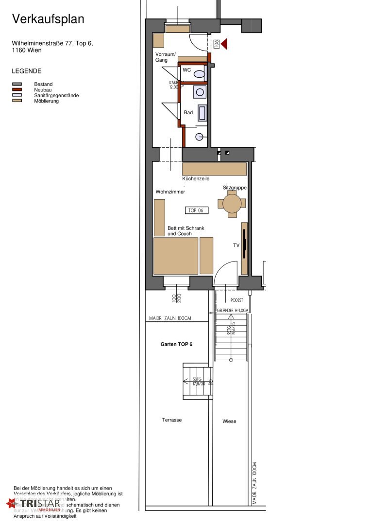 Wohnung zum Kauf 199.900 € 1,5 Zimmer 33 m²<br/>Wohnfläche ab sofort<br/>Verfügbarkeit Wien 1160