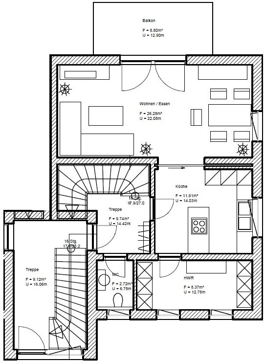 Maisonette zur Miete 1.150 € 4 Zimmer 120 m²<br/>Wohnfläche EG<br/>Geschoss 01.02.2025<br/>Verfügbarkeit Obere Schneckenbergstraße 42 Grubweg Passau 94034