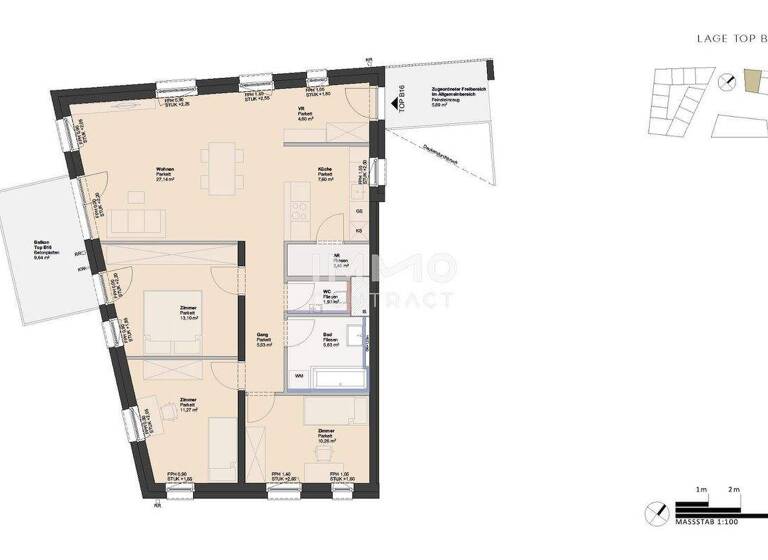 Wohnung zum Kauf - Erstbezug 386.000 € 4 Zimmer 89,5 m² Ufer Linz 4030