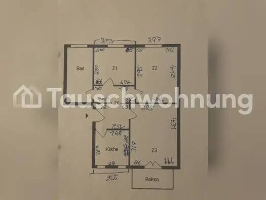 Wohnung zur Miete Tauschwohnung 690 € 3 Zimmer 60,8 m² 2. Geschoss Babelsberg Nord Potsdam 14482