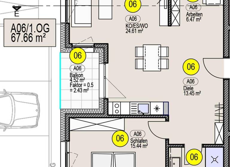 Wohnung zum Kauf provisionsfrei 375.513 € 2,5 Zimmer 67,7 m² Maria-Hilf-Straße 7 a Berching 92334