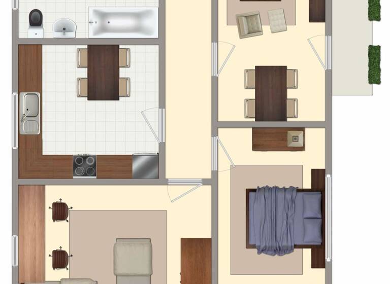 Wohnung zur Miete 369 € 3 Zimmer 61,4 m² EG frei ab 31.05.2026 Hans-Grade-Straße 17 Aschersleben 06449